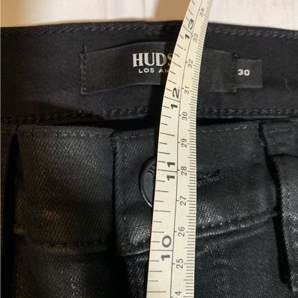 HUDSON high rise black shimmer pants. Bootcut. Size 30. - Picture 9 of 10